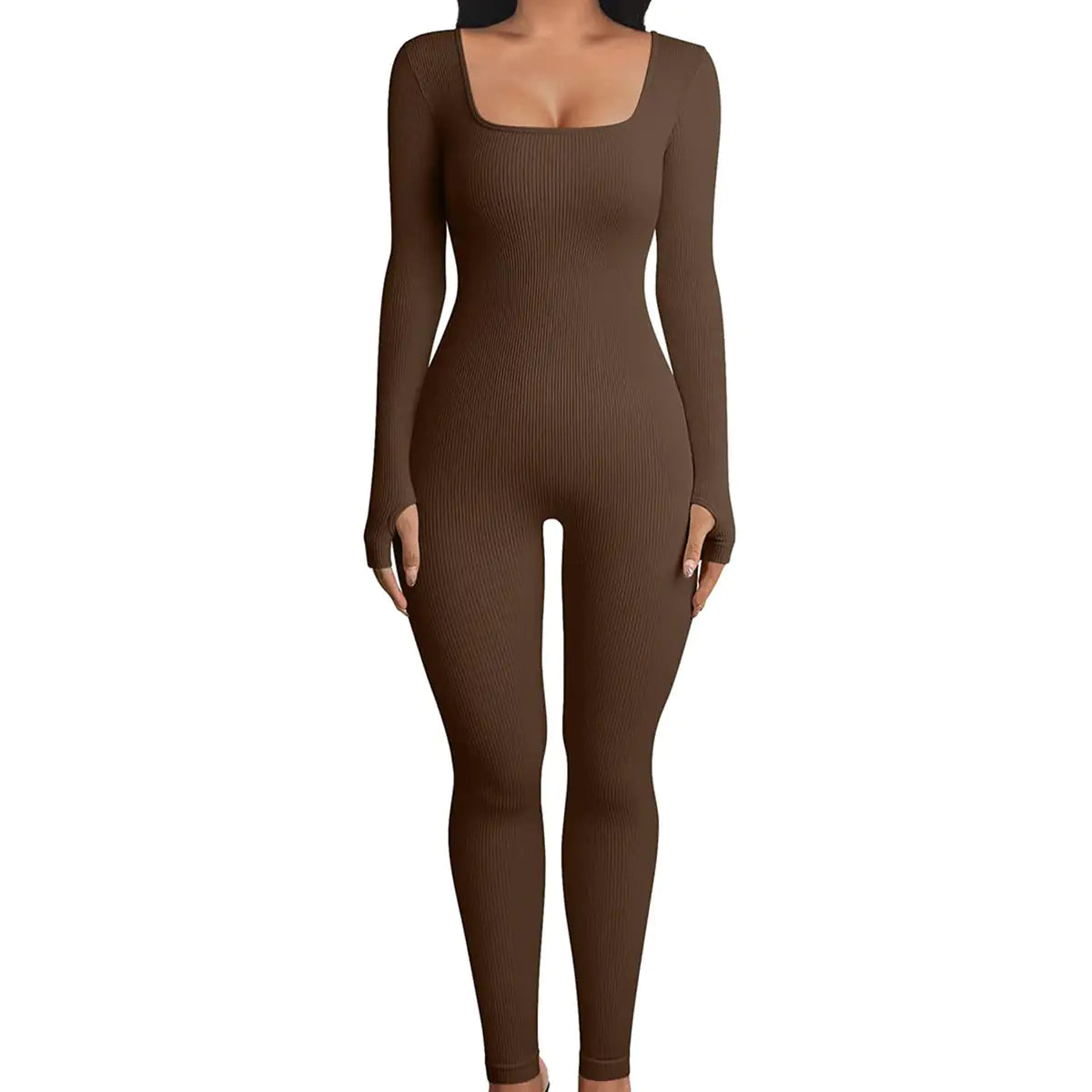 Sculpted Square Neck Jumpsuit